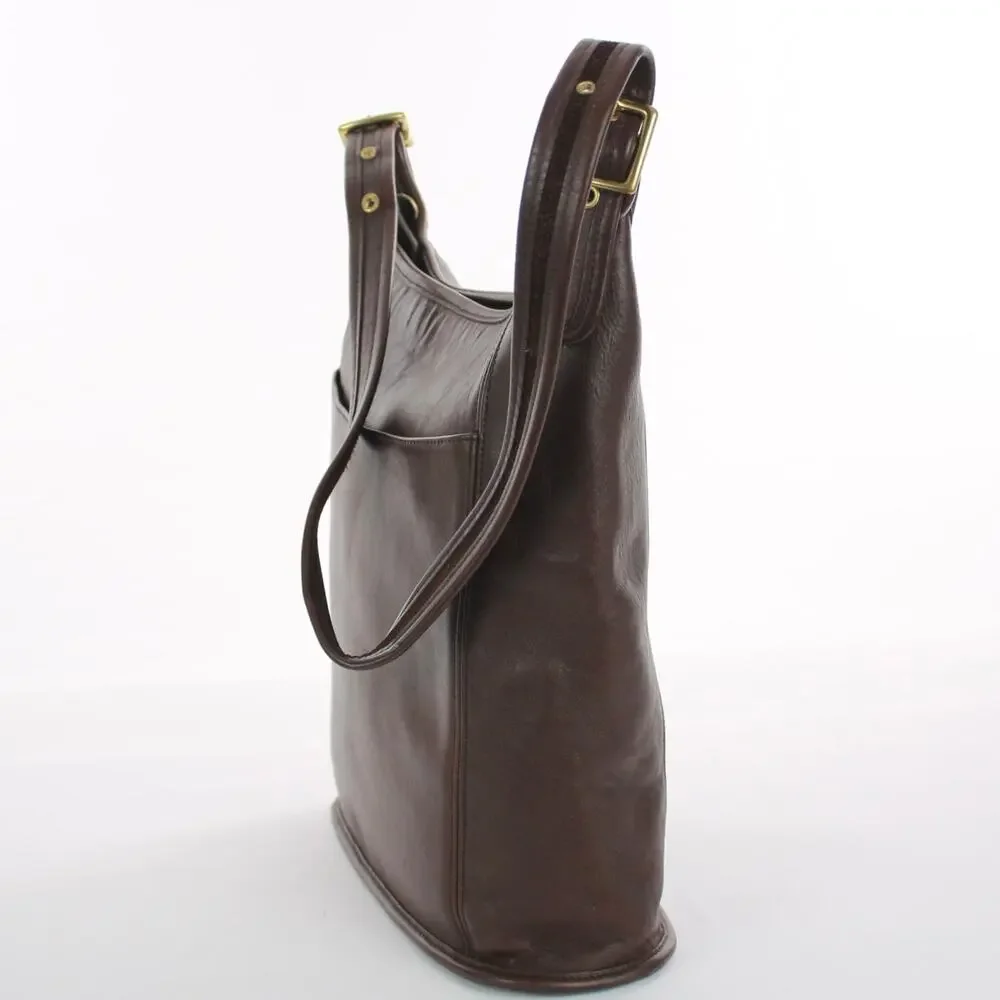 Coach Vintage Brown Leather Duffle Bag